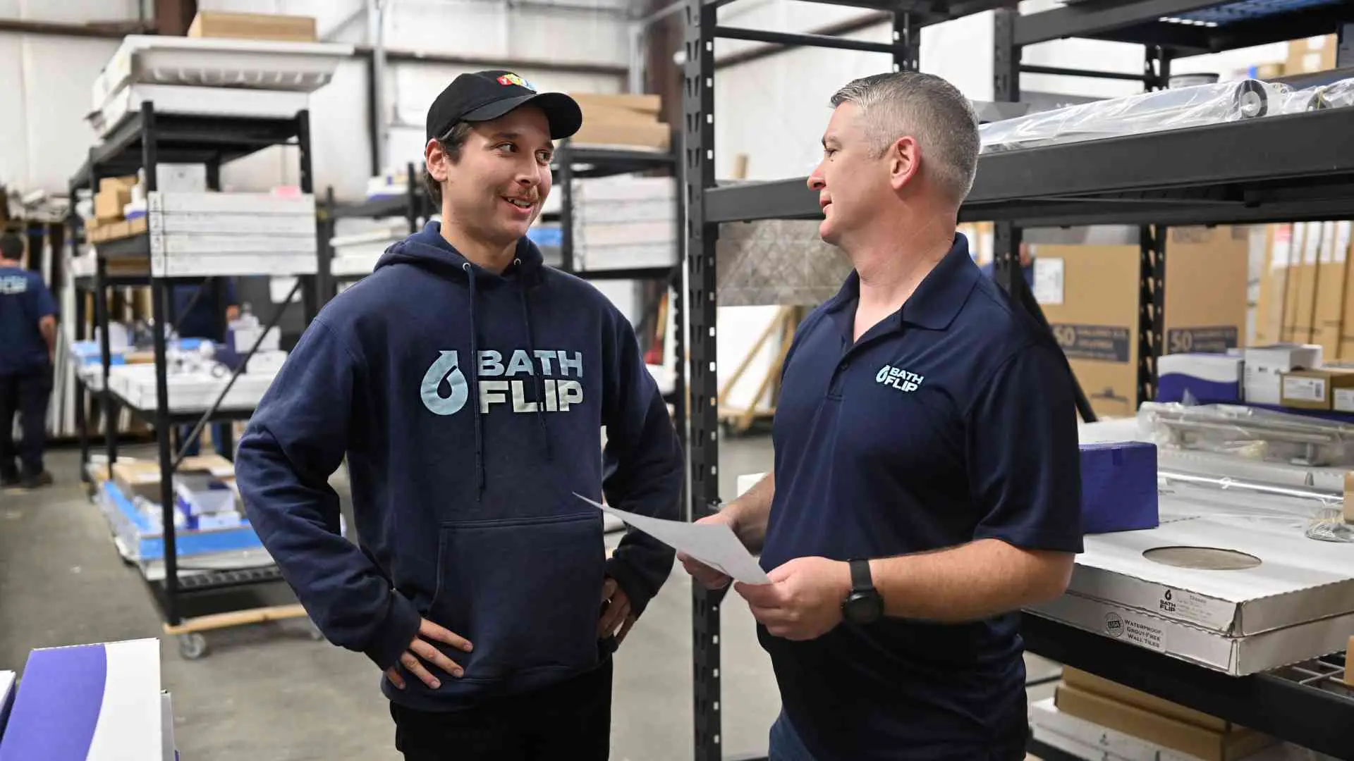 team members discussing