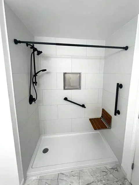 After image of a beautifully remodeled bathroom with modern features and design.
