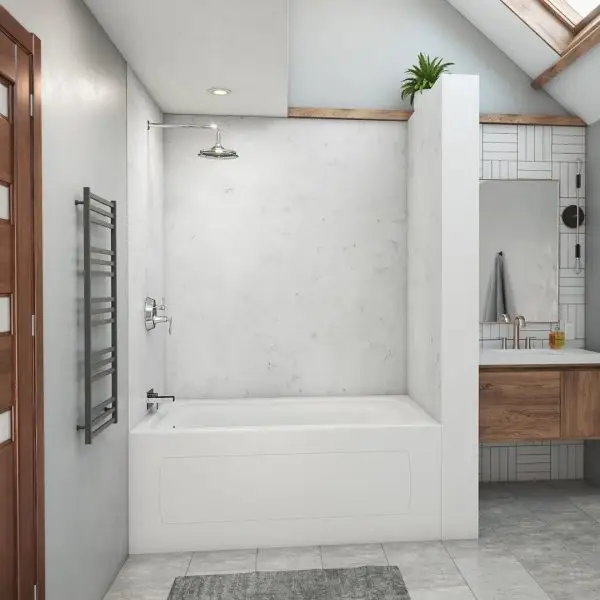 Elegant bathroom transformation completed in just one day by Bath Flip.